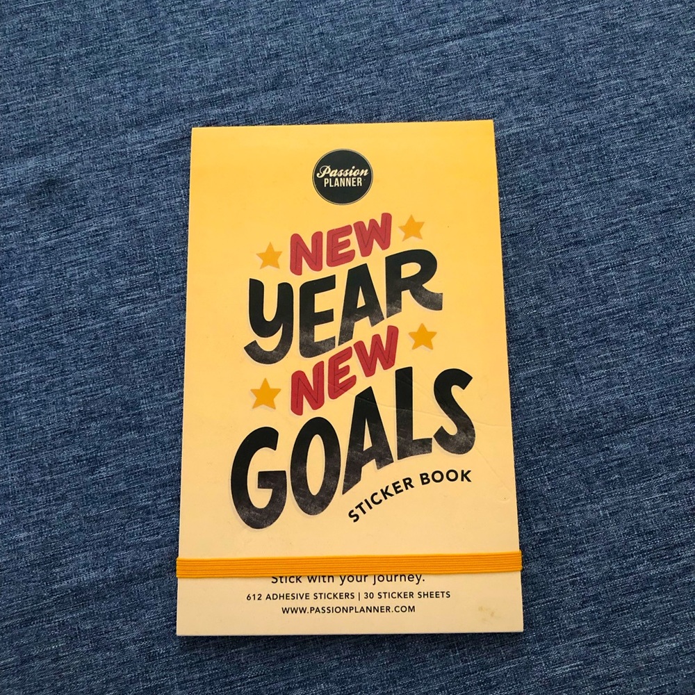 Passion Planner New Year New Goals Sticker Book NWOT